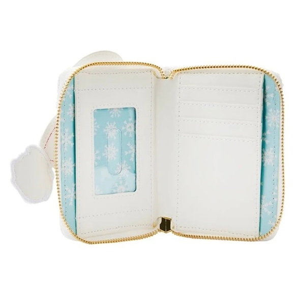 Exclusive - Mickey Mouse Sequin Snowman Zip Around Wallet Loungefly - Picture 4 of 4